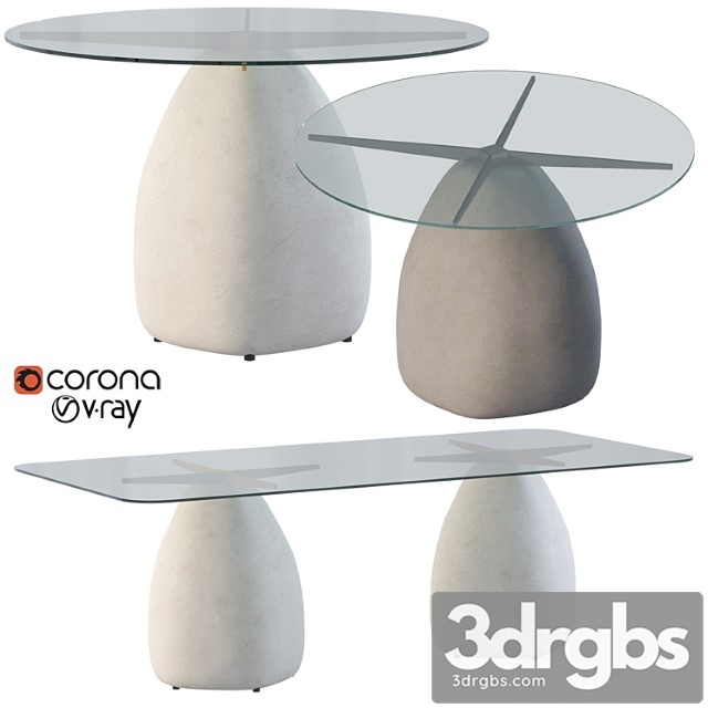 Stone gray dining tables cb2 - thumbnail 1