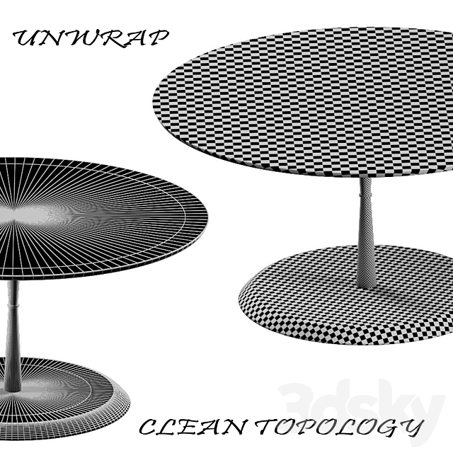 Stone Middle Table 3DSMax File - thumbnail 4