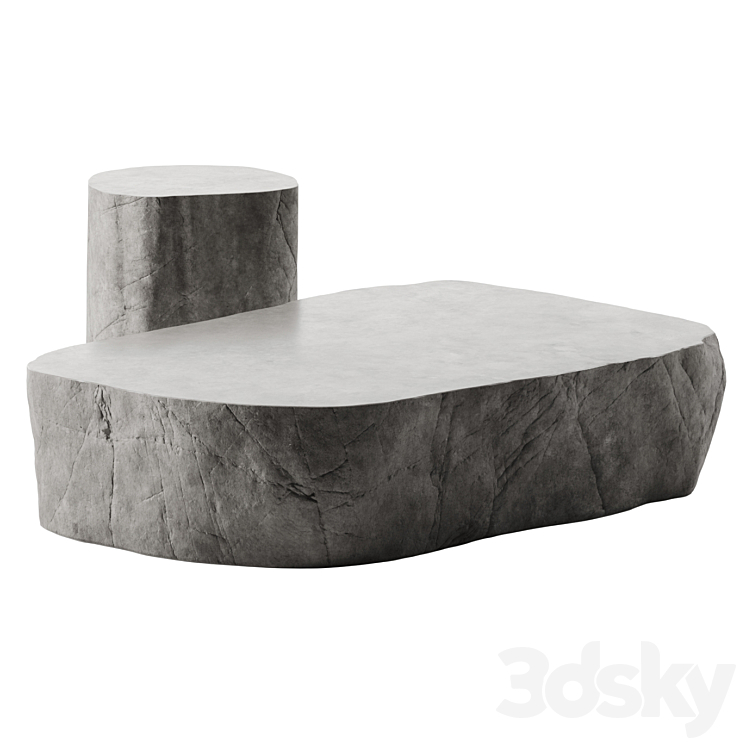 Stone table 1 3DS Max - thumbnail 1