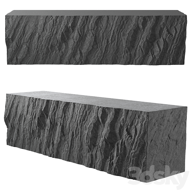 Stone table ?7 3DS Max - thumbnail 2