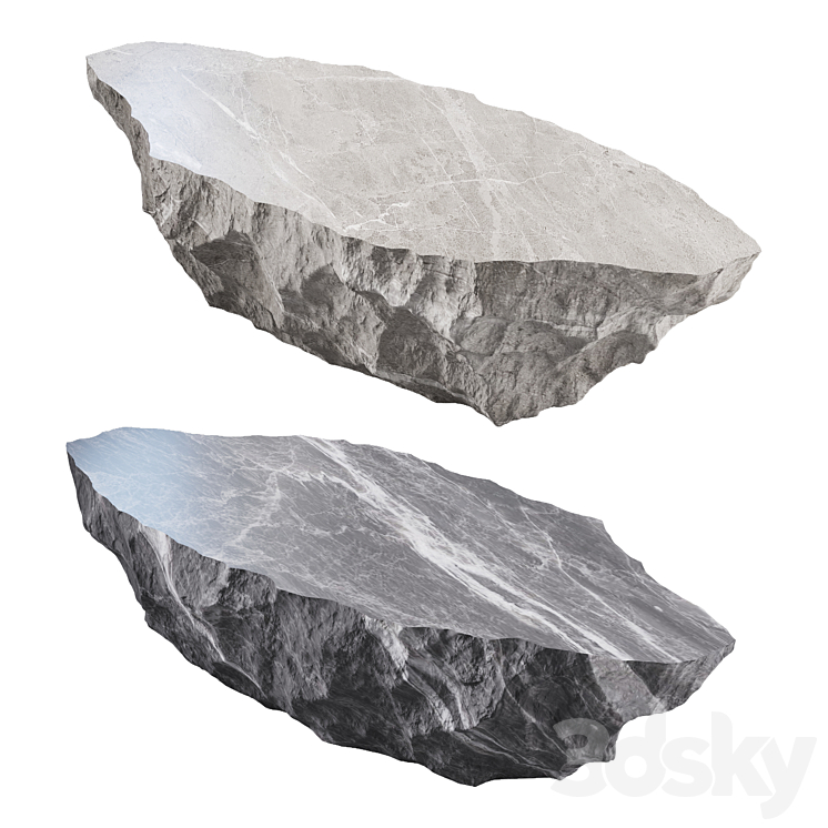 Stone table vray 3DS Max Model - thumbnail 1