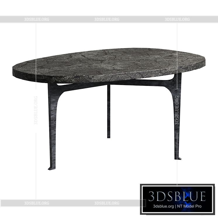 Stonehenge coffee table with stone top Coffee table coffee table 3DS Max - thumbnail 3