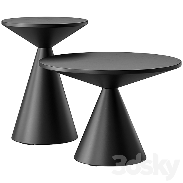 Studio Cone Coffee and Side Table 3ds Max - thumbnail 1