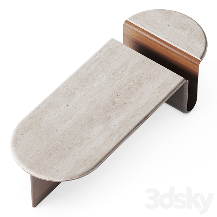 Studio Kali Kanyon Coffee Tables 3DS Max - thumbnail 2