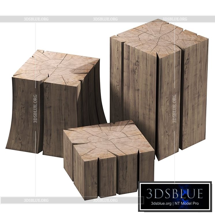 Stump tables 3DS Max - thumbnail 3