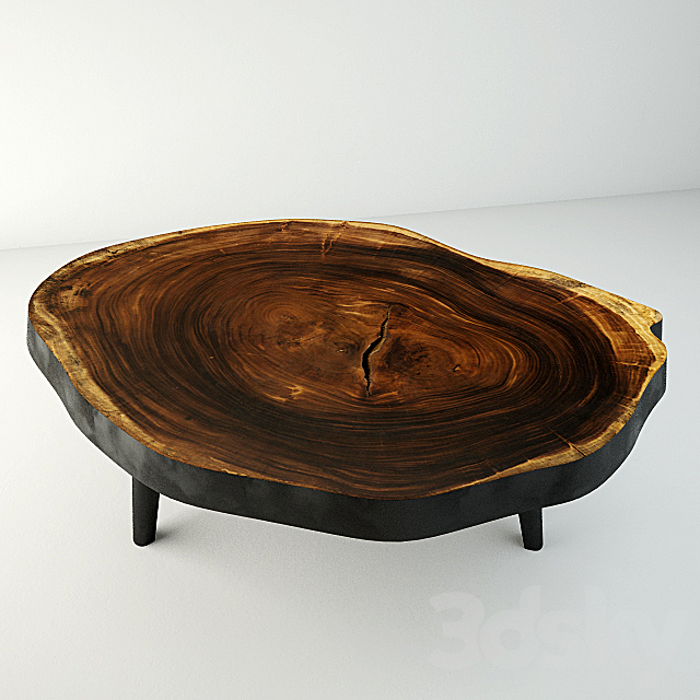 Suar Wood Table 3DSMax File - thumbnail 1