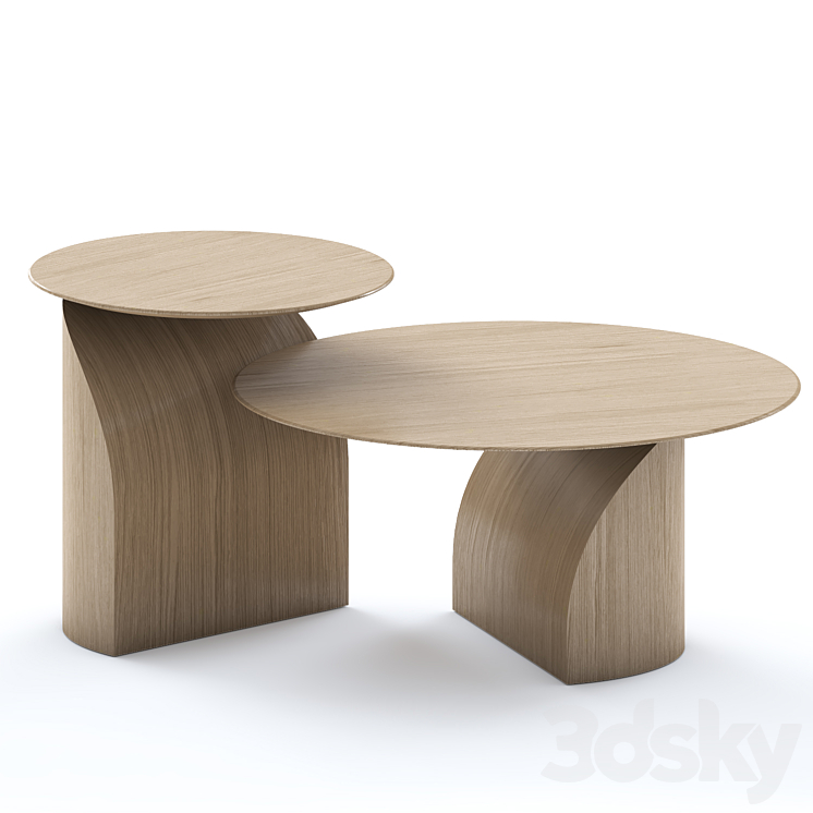 Swedese Savoa Coffee Table 3DS Max Model - thumbnail 1