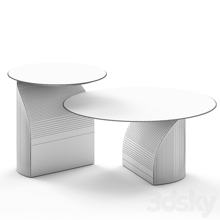 Swedese Savoa Coffee Table 3DS Max Model - thumbnail 2