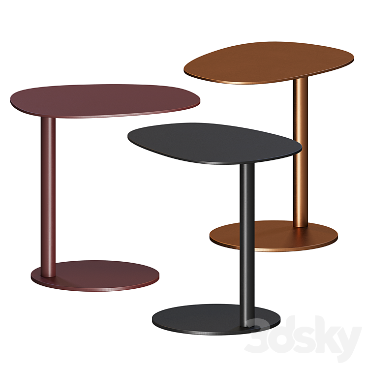 Swole Small Table by Blu Dot 3DS Max Model - thumbnail 1