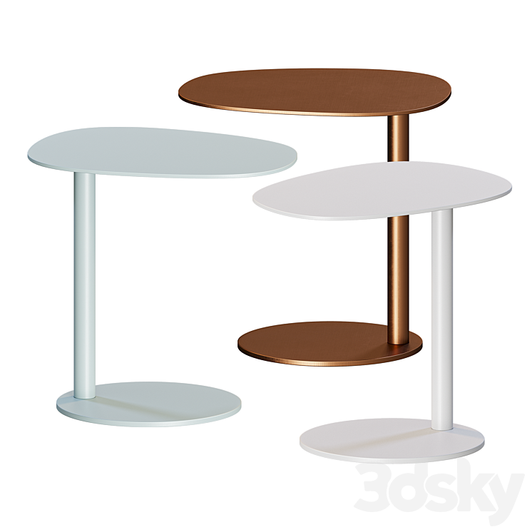 Swole Small Table by Blu Dot 3DS Max Model - thumbnail 2