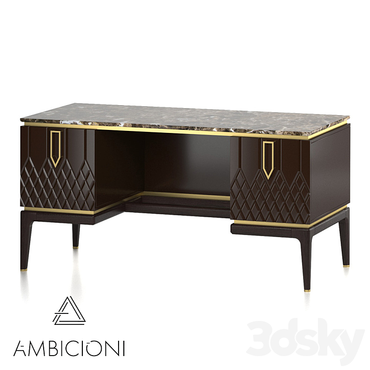 Table Ambicioni Bairo Lettera L 3DS Max - thumbnail 1