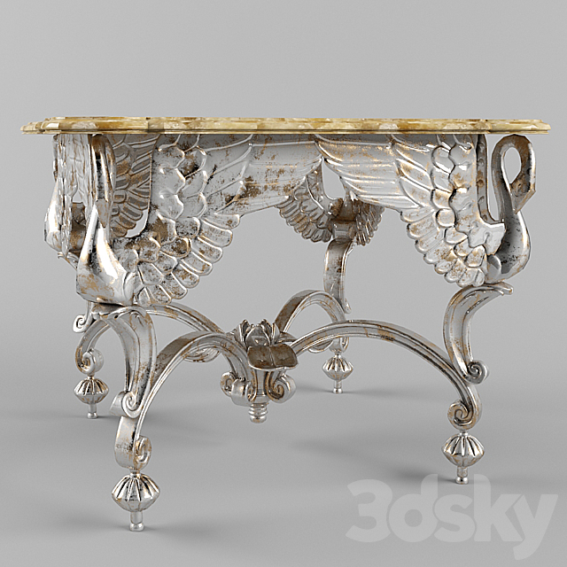 table antique 3ds Max - thumbnail 1