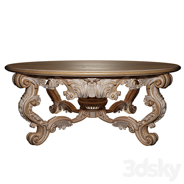 Table ASNAGHI INTERIORS La boutique 3DS Max Model - thumbnail 1