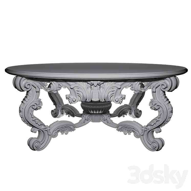 Table ASNAGHI INTERIORS La boutique 3DS Max Model - thumbnail 2