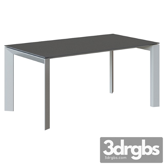 Table atta 160 (220) x90 gray ceramic - thumbnail 1