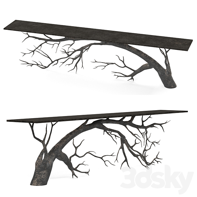 Table-Bended Tree 3DSMax File - thumbnail 1