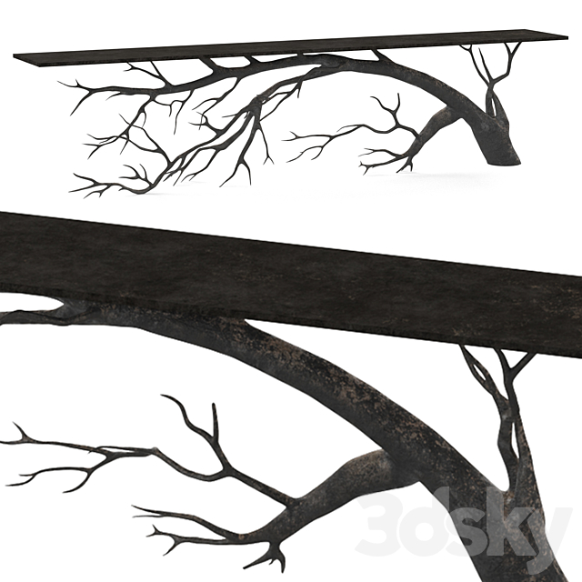 Table-Bended Tree 3DSMax File - thumbnail 2