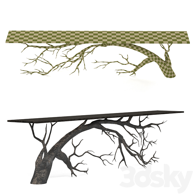 Table-Bended Tree 3DSMax File - thumbnail 3