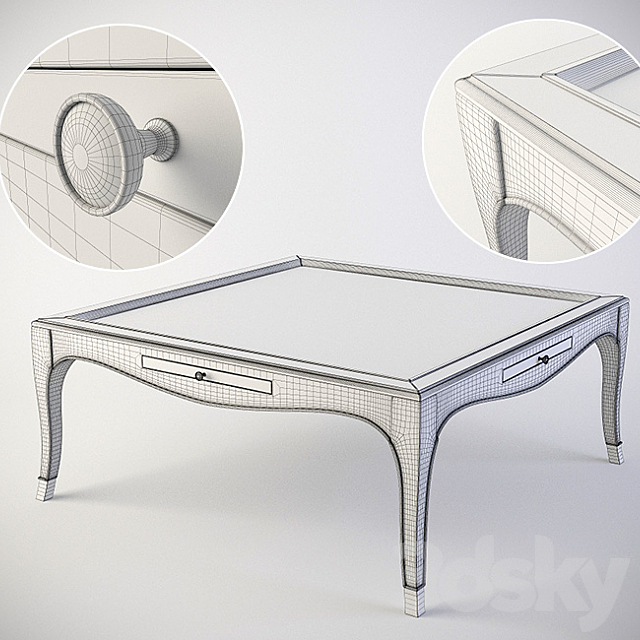 table Bernhardt Miramont Cocktail Table (360-011) 3DS Max Model - thumbnail 3