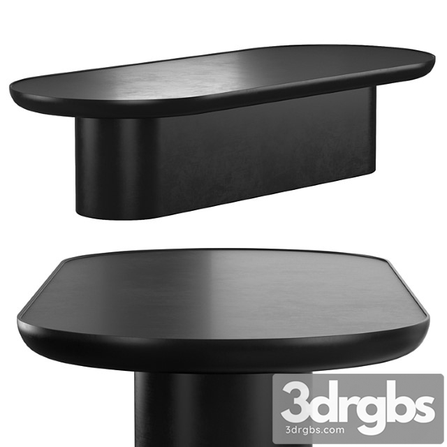 Table black oval - thumbnail 1