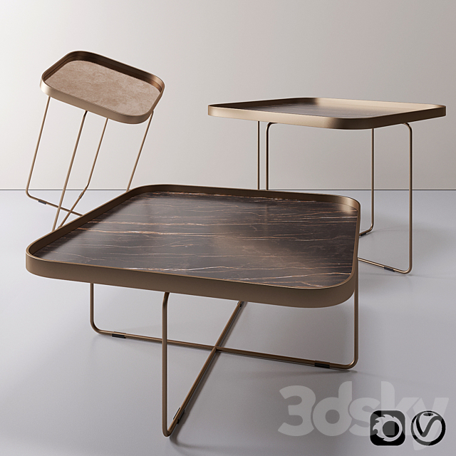 Table by Cattelan Italia model Benny Keramik 3DS Max Model - thumbnail 2