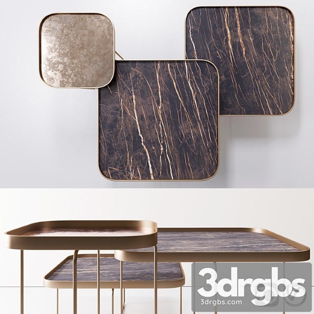 Table by Cattelan Italia Model Benny Keramik 3dsmax Download - thumbnail 1