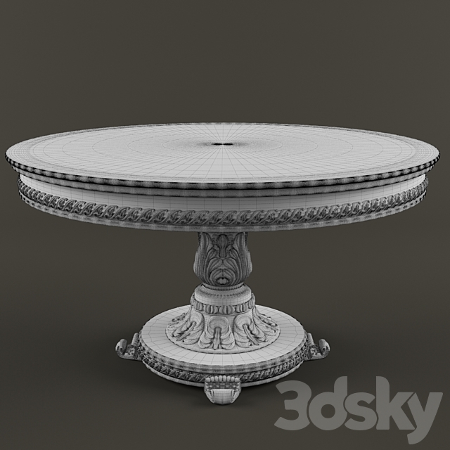 Table Classic Jumbo Collection 3DS Max Model - thumbnail 2