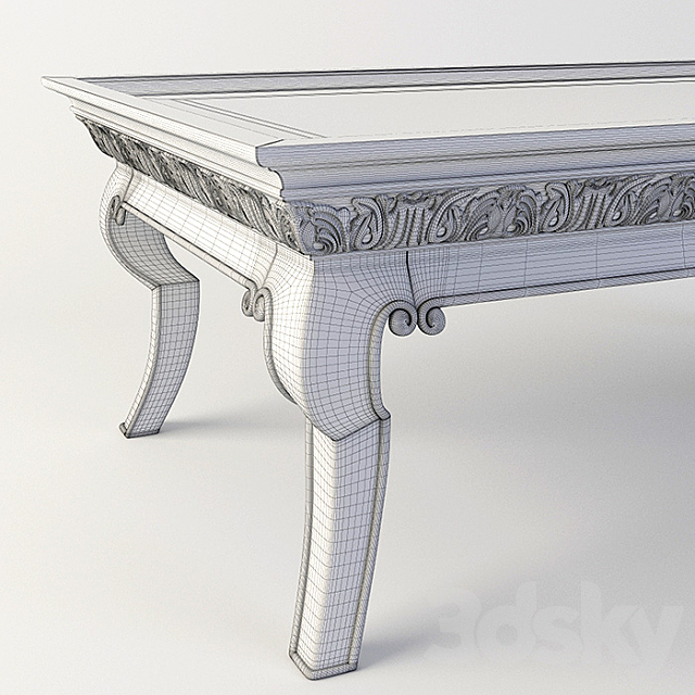 table coffee Bernhardt Villa Medici (355-022) 3DS Max Model - thumbnail 3