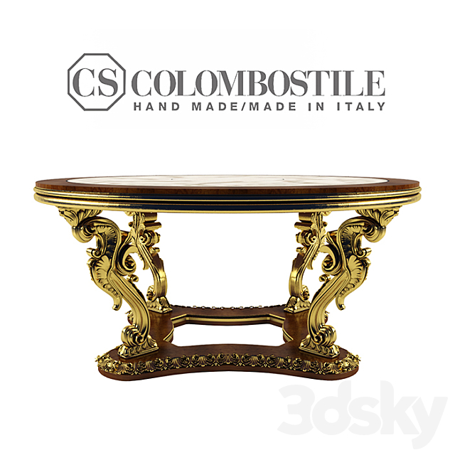 TABLE COLOMBOSTILE 3DS Max Model - thumbnail 2