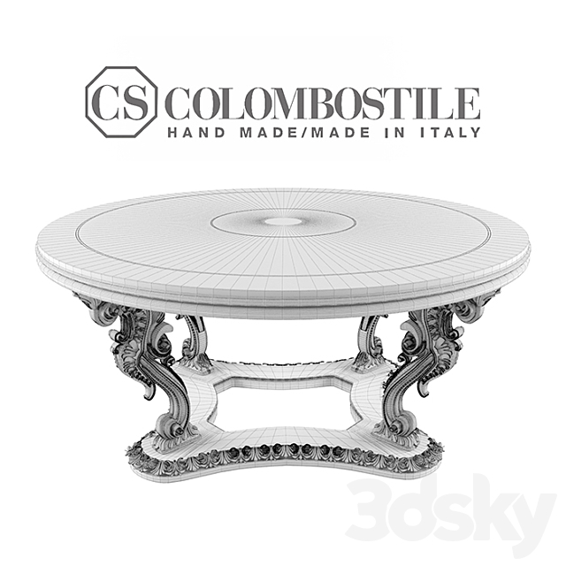 TABLE COLOMBOSTILE 3DS Max Model - thumbnail 3