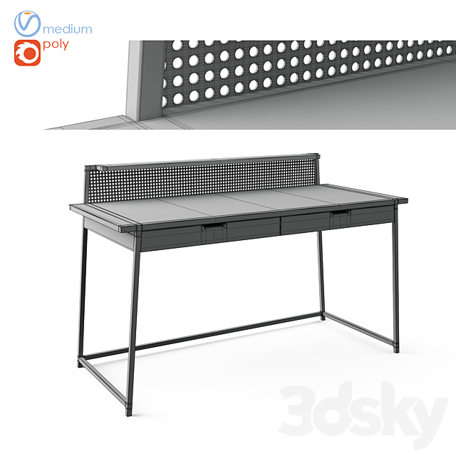 table concept 3DS Max Model - thumbnail 3