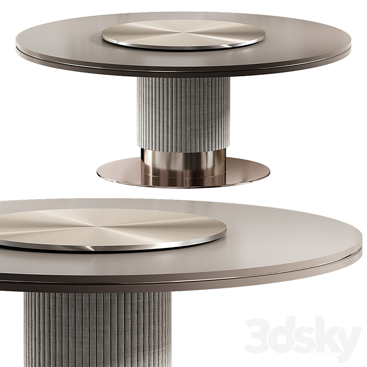 Table CPRN Homood COCOON ROUND DINING TABLE 3DS Max Model - thumbnail 1