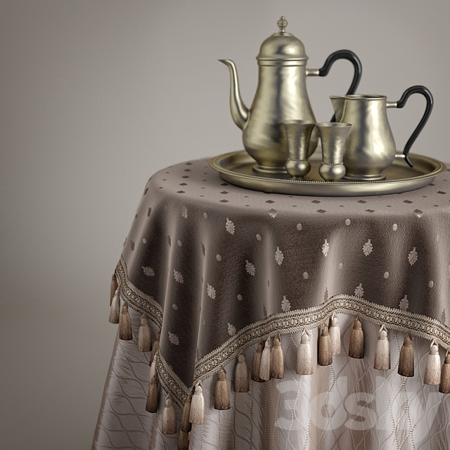 table drape 3DS Max Model - thumbnail 3