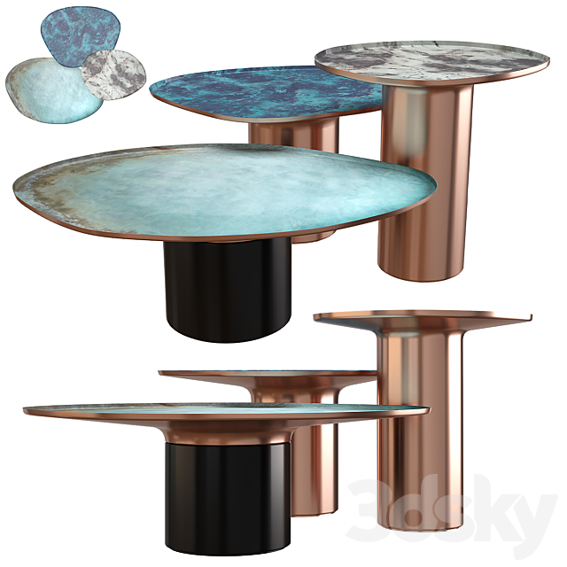 Table DROPS By DE CASTELLI 3DSMax File - thumbnail 1