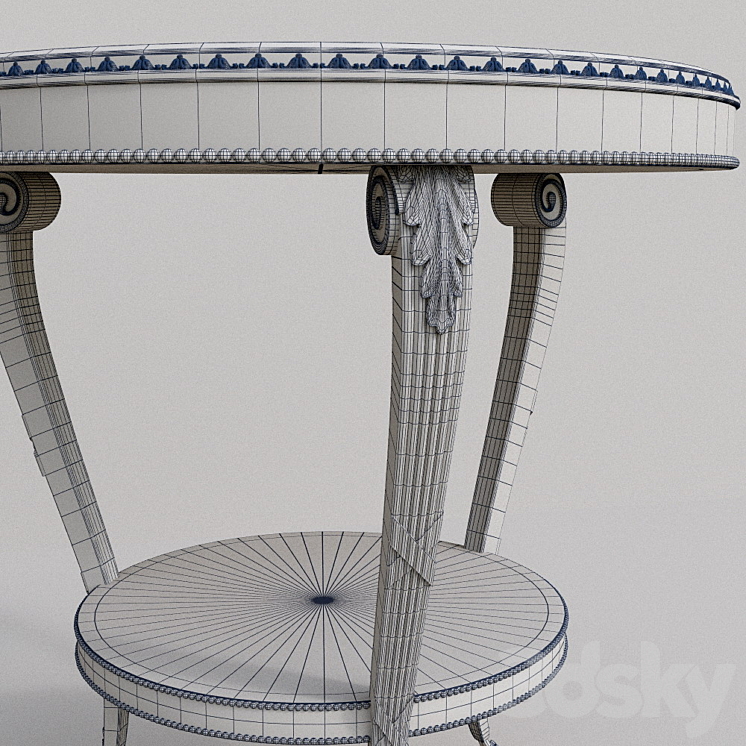 Table Empire from 1143 Bronze d'Art 3DS Max - thumbnail 2