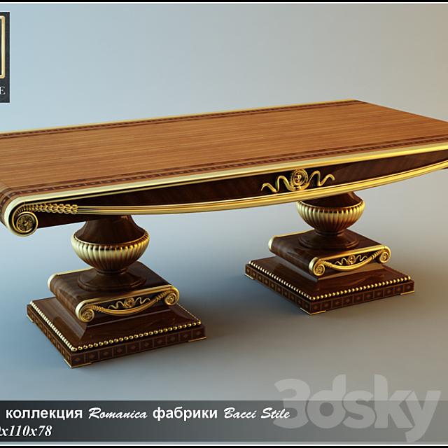 Table factory Bacci Stile 3ds Max - thumbnail 1