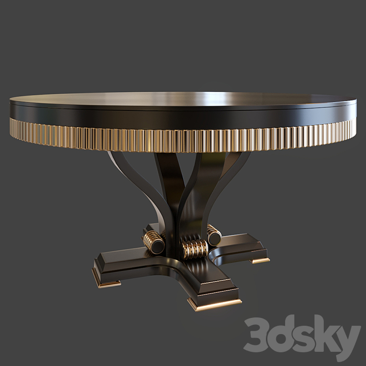 Table Florence Collection round 3DS Max - thumbnail 1