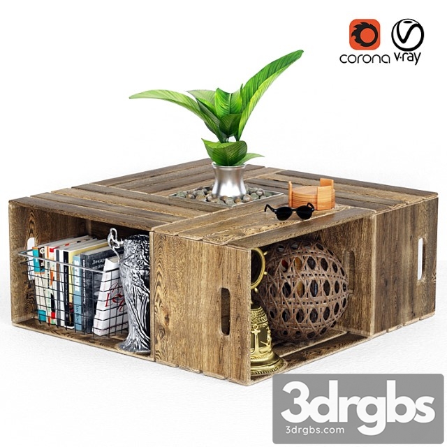 Table from drawers 2 3dsmax Download - thumbnail 1