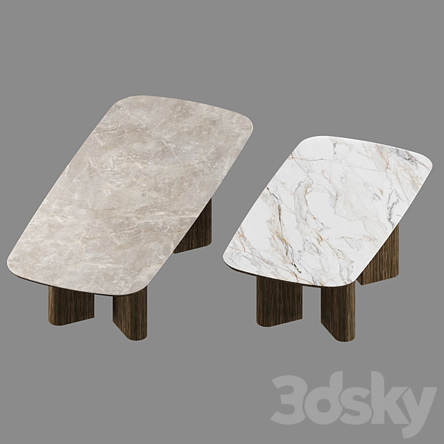 Table Geometric Wood 3DSMax File - thumbnail 2