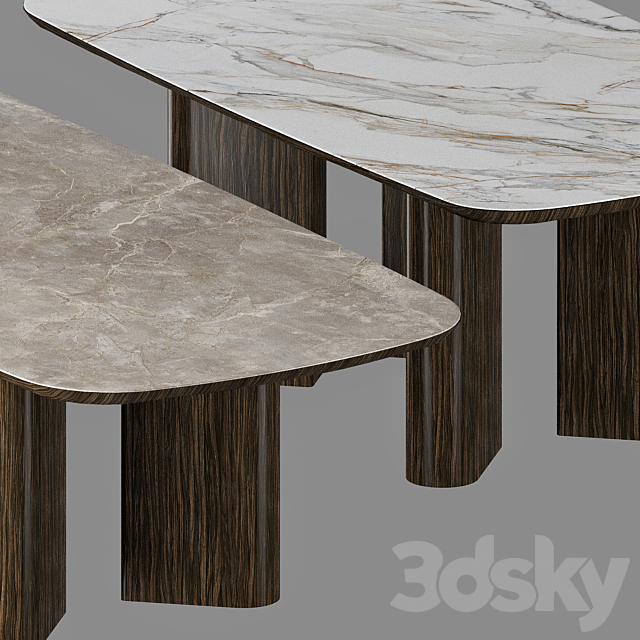 Table Geometric Wood 3DSMax File - thumbnail 3