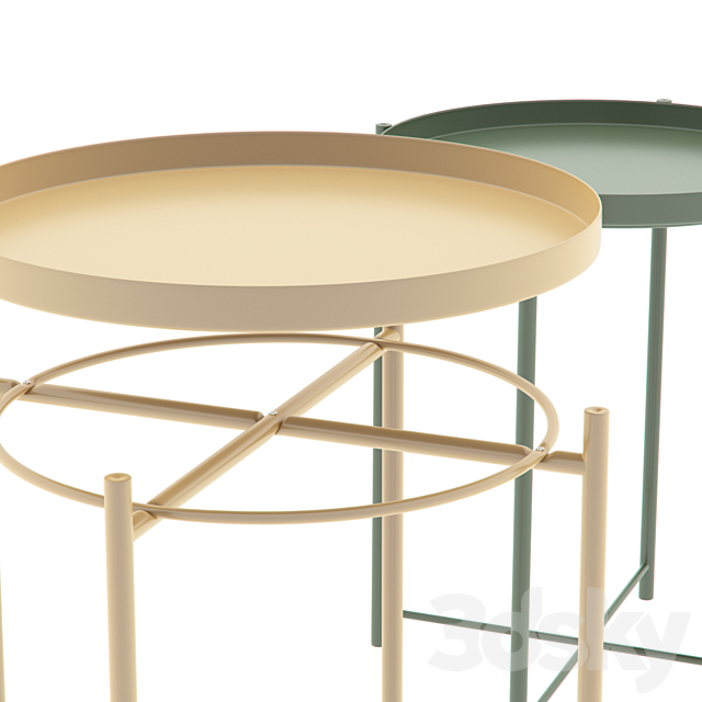 Table Gladio _ Gladom Tray table Ikea green yellow 3DS Max Model - thumbnail 2