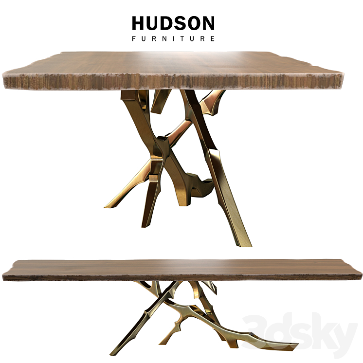 Table GROLIER Hudson 3DS Max - thumbnail 2