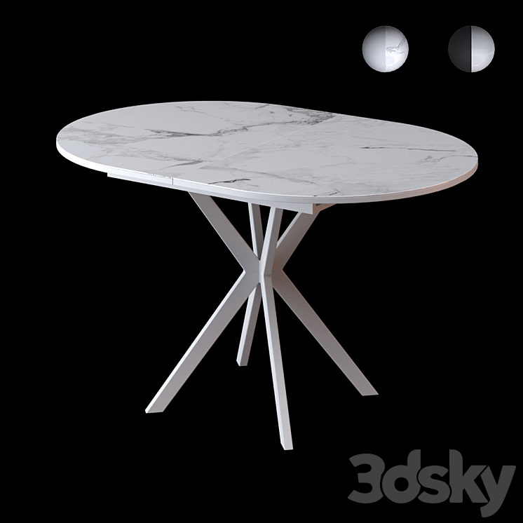 Table KENNEL b1300 3DS Max Model - thumbnail 3