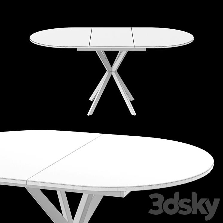 Table KENNEL b1300 3DS Max - thumbnail 2