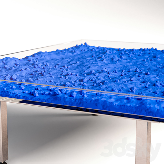 Table Klein Blue by Yves Klein 3DSMax File - thumbnail 3