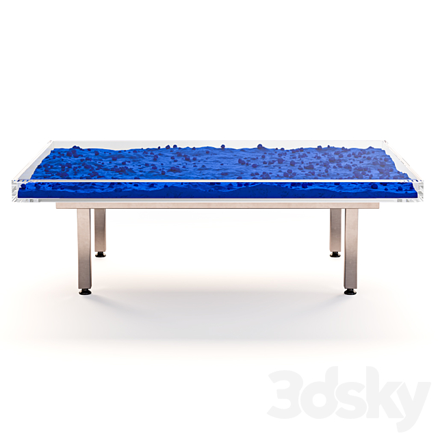 Table Klein Blue by Yves Klein 3DSMax File - thumbnail 4