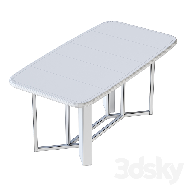 Table Marble MClassic TB-0022 3DS Max Model - thumbnail 2