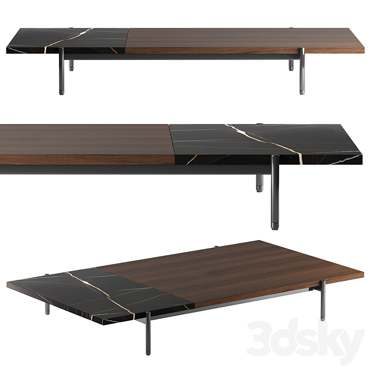 table Minotti Superquadra 2021 collection 3DS Max - thumbnail 1