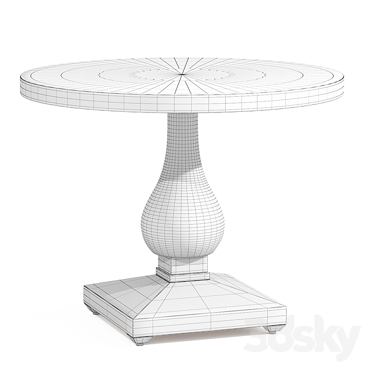 Table Mod-Urn Caracole 3DS Max - thumbnail 2