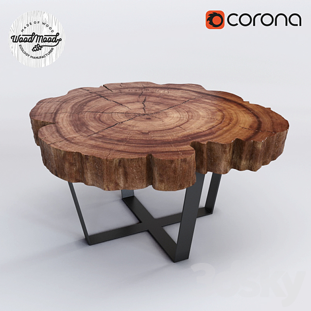 Table of whole saw cut 3DSMax File - thumbnail 1